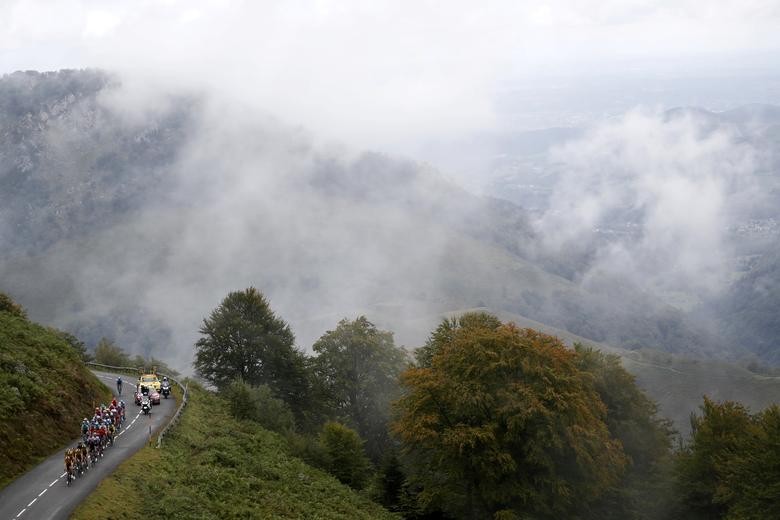 The peloton in action during stage 9 of the Tour de France. REUTERS/Stephane Mahe  
